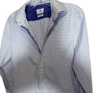 Ryan Seacrest Distinction Mens Slim Fit Stretch Non-Iron Dress Shirt‎ 15.5 32/33